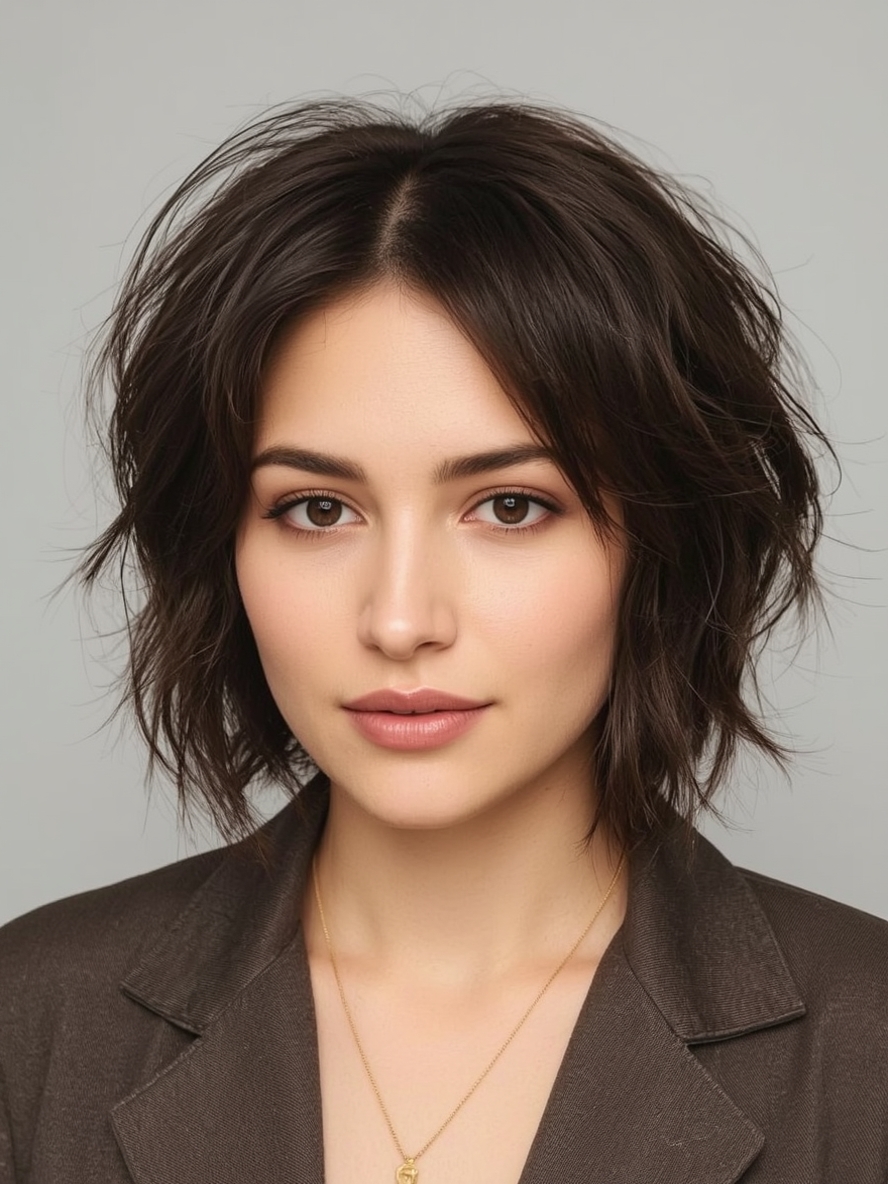 Color Melting with Bob Short Haircuts For Thin Fine Hair