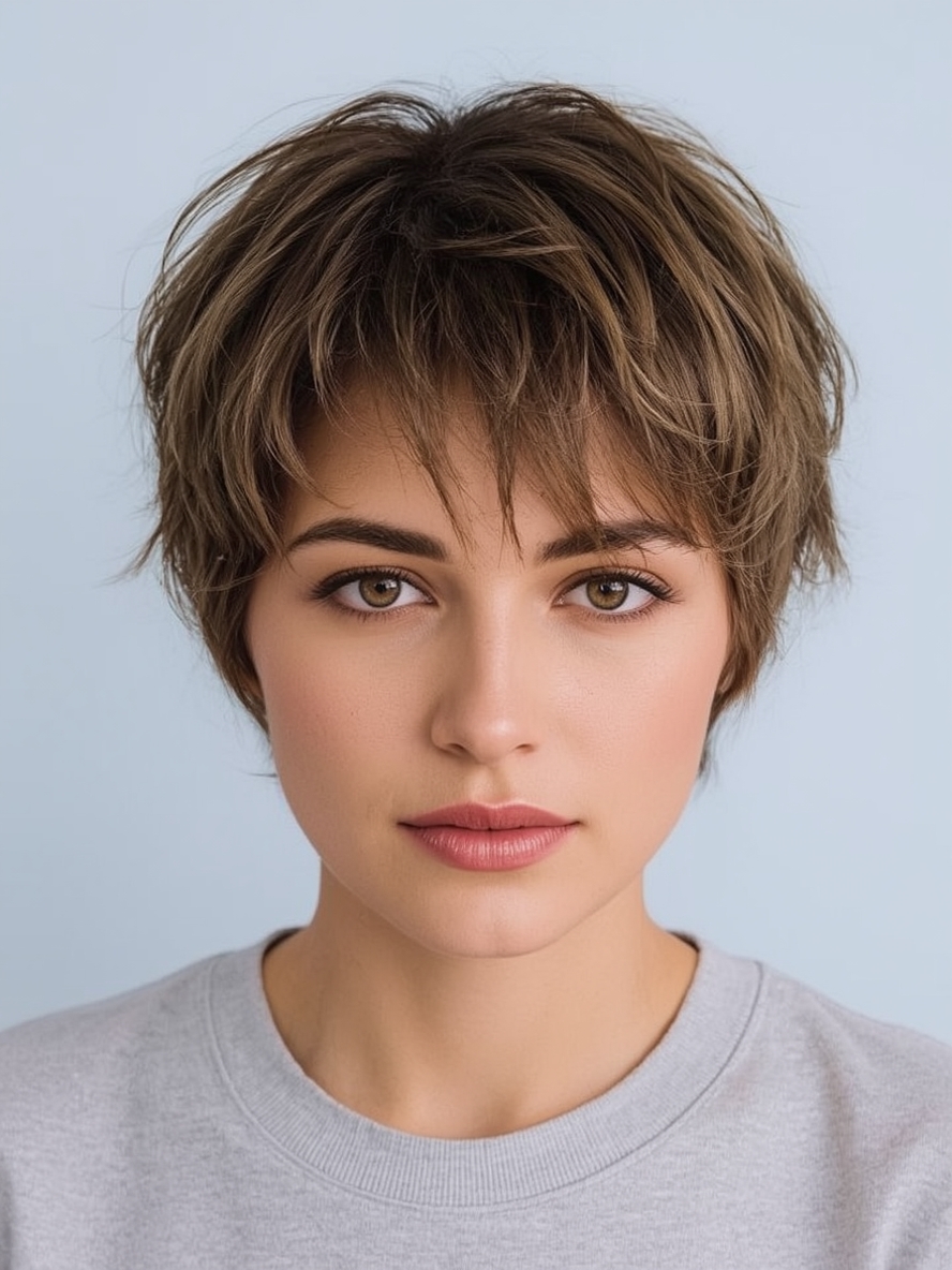 Voluminous Crown with Pixie Short Haircuts For Thin Fine Hair