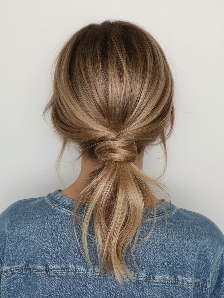 Graduation Hairstyles: Messy Bun with Face-Framing Pieces