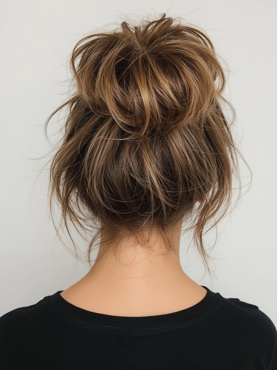 Long Hair Older Women: Sleek High Ponytail
