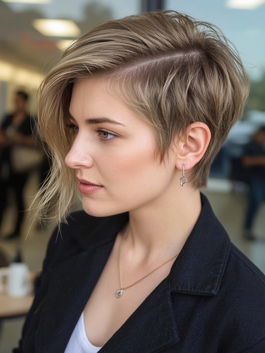 Hairstyle For Thin Fine Hair Over 50: Voluminous Shag