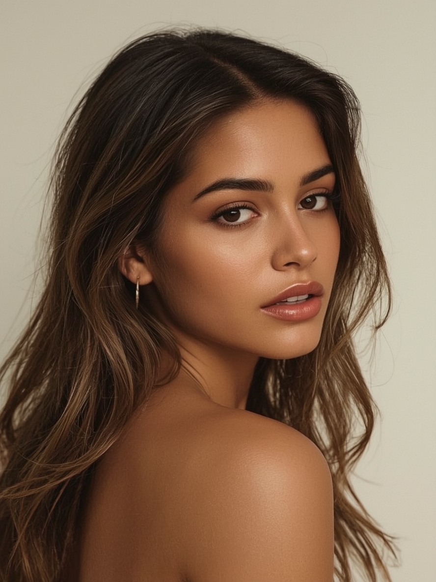 Caramel Babylights: Ultra-Fine Caramel Highlights on Brown Hair