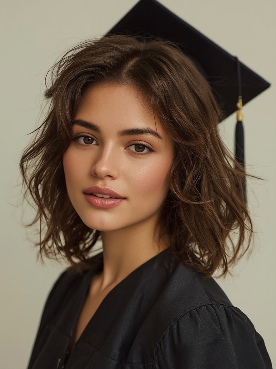 Grad Hairstyles: High Textured Ponytail