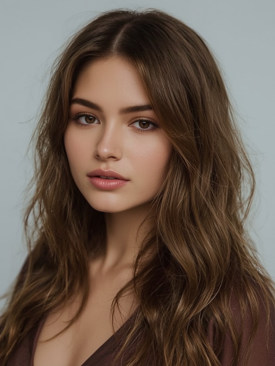 Subtle Caramel Lowlights: Adding Depth to Brown Hair