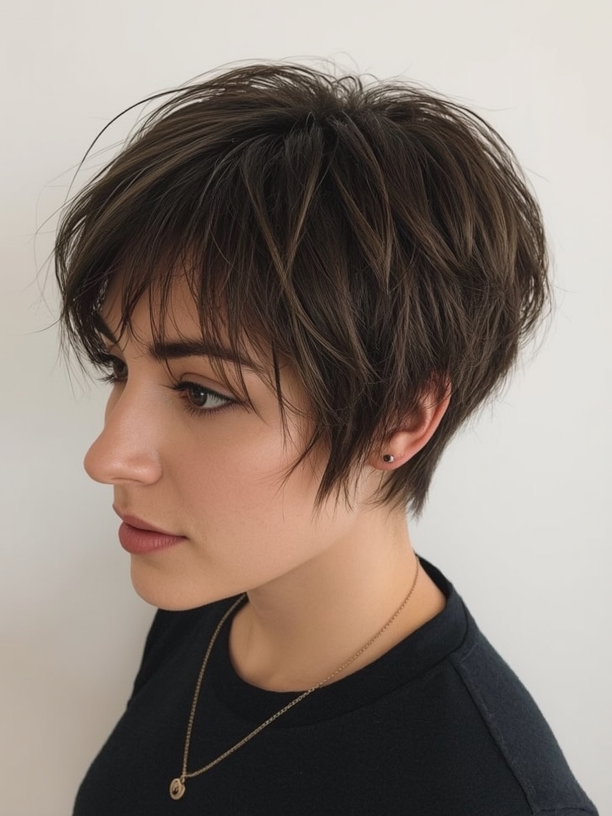 Short Messy Haircuts for Women: The Bedhead Bob with Highlights