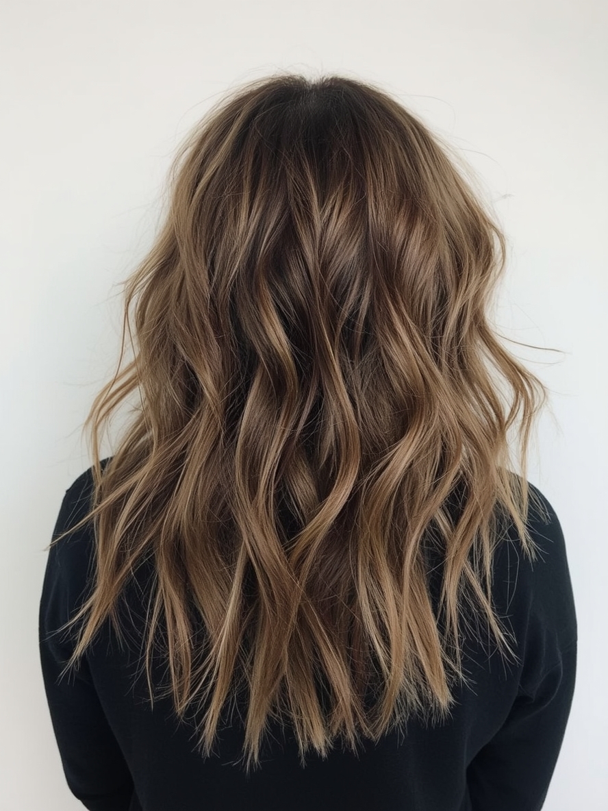 Shoulder Length Choppy Ends For Thin Fine Hair