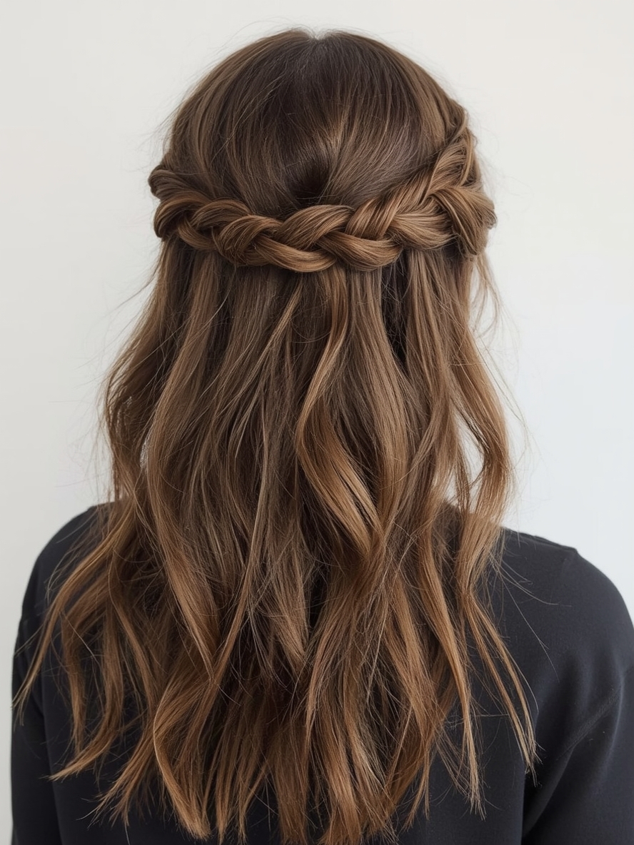 Grad Hairstyles: Low Rolled Updo