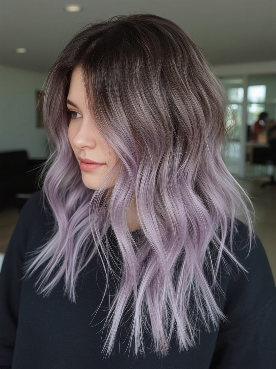 Undercolor Hair with Lavender Pink Hair Dye