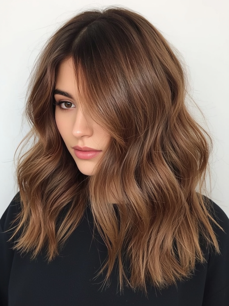 Undercolor Hair with Peach Pink Hair Streaks