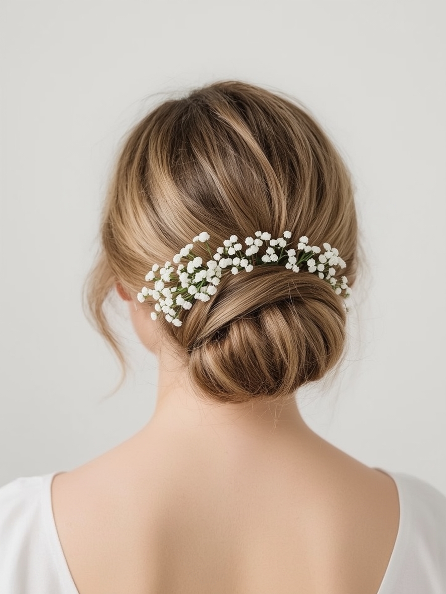 Bridesmaids Hairstyles: Braided Bun Updo
