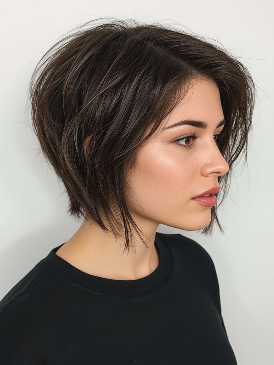 Cropped Layers Short Haircuts For Thin Fine Hair