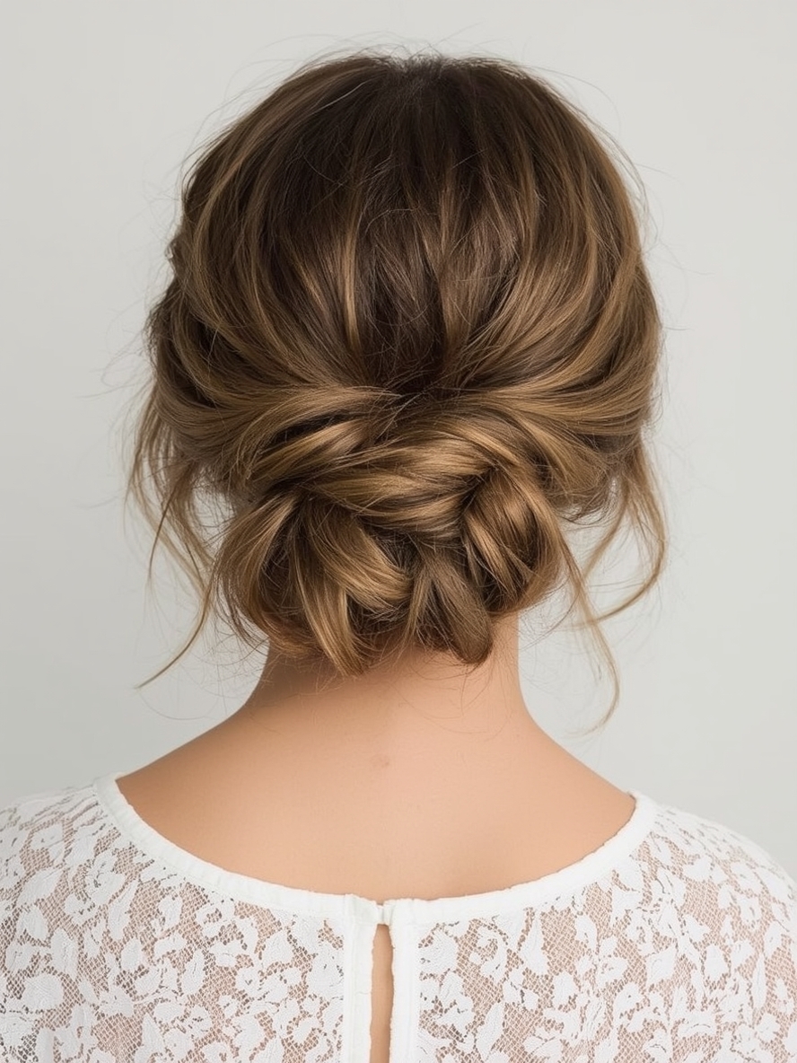 Bridesmaids Hairstyles: Side-Swept Braided Ponytail