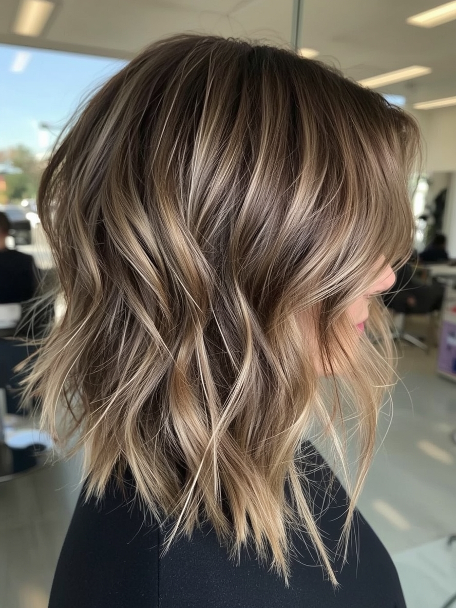 Shoulder Length Hair Thin Fine with Voluminous Waves