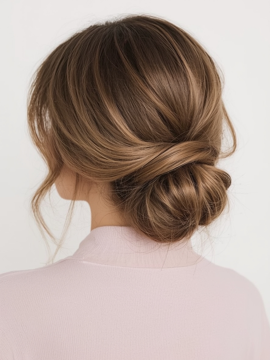 Bridesmaids Hairstyles: Half-Up Braided Hairstyle