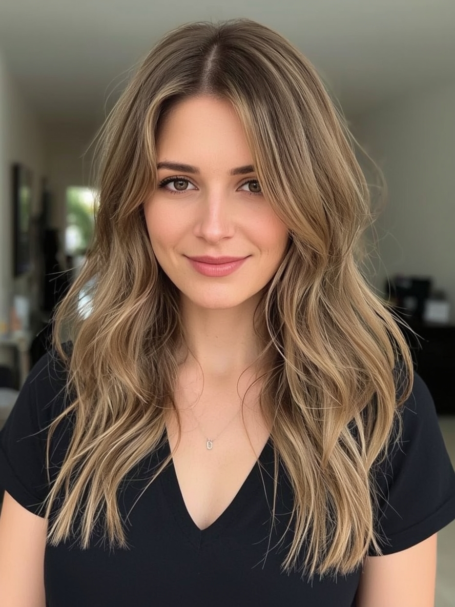 Long Hair Older Women: Layered Bob with Extended Length