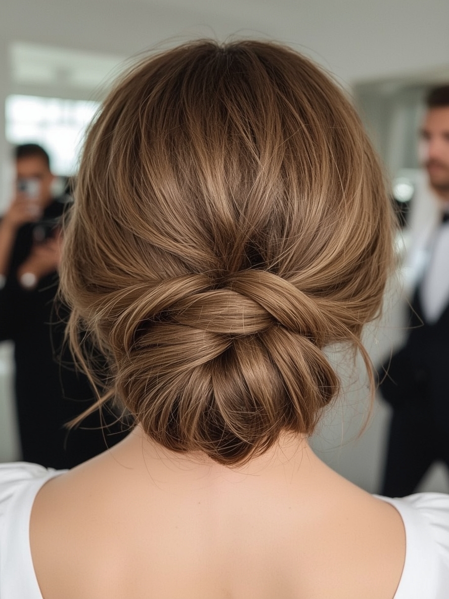 Grad Hairstyles: Double Braided Buns