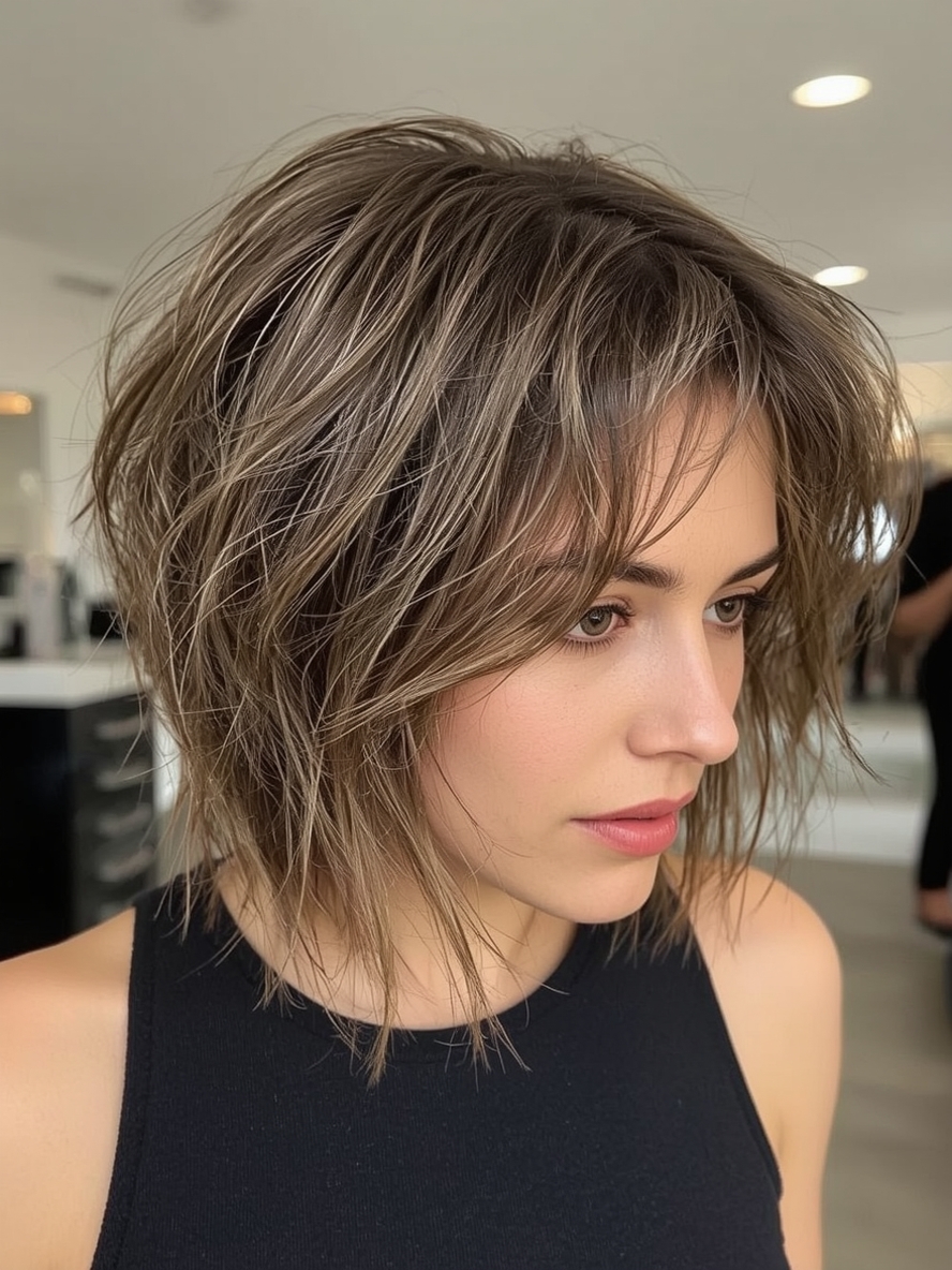 Short Messy Haircuts for Women: The Undercut Pixie with Side-Swept Bangs