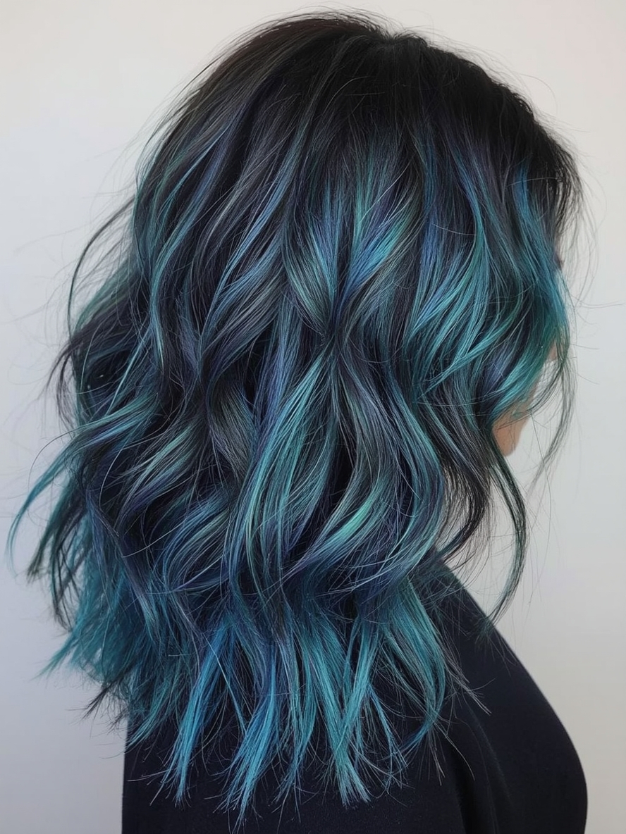 Undercolor Hair with Rose Gold Hidden Hair Color