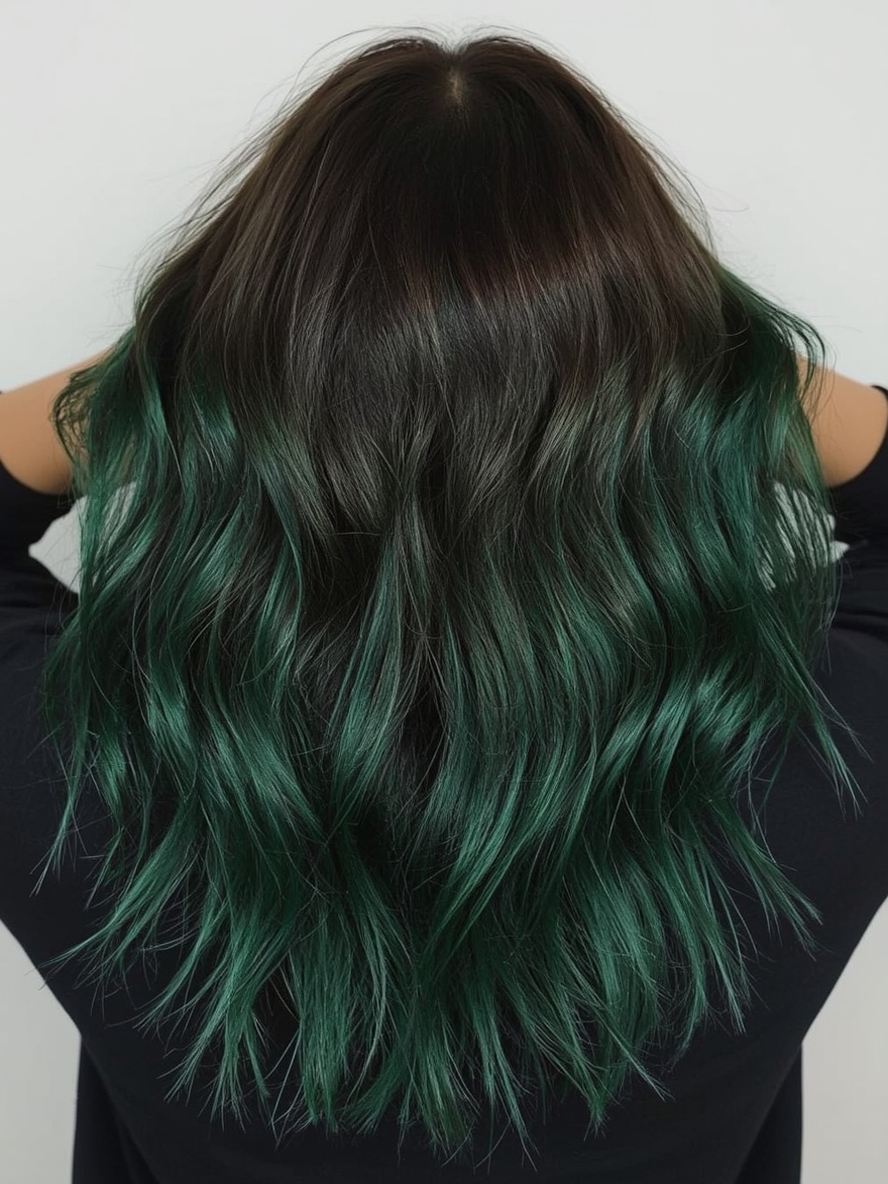 Undercolor Hair with Silver Fox Hair Color Streaks