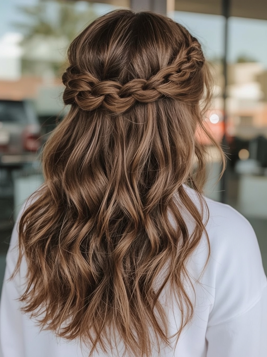 Grad Hairstyles: Dutch Braid
