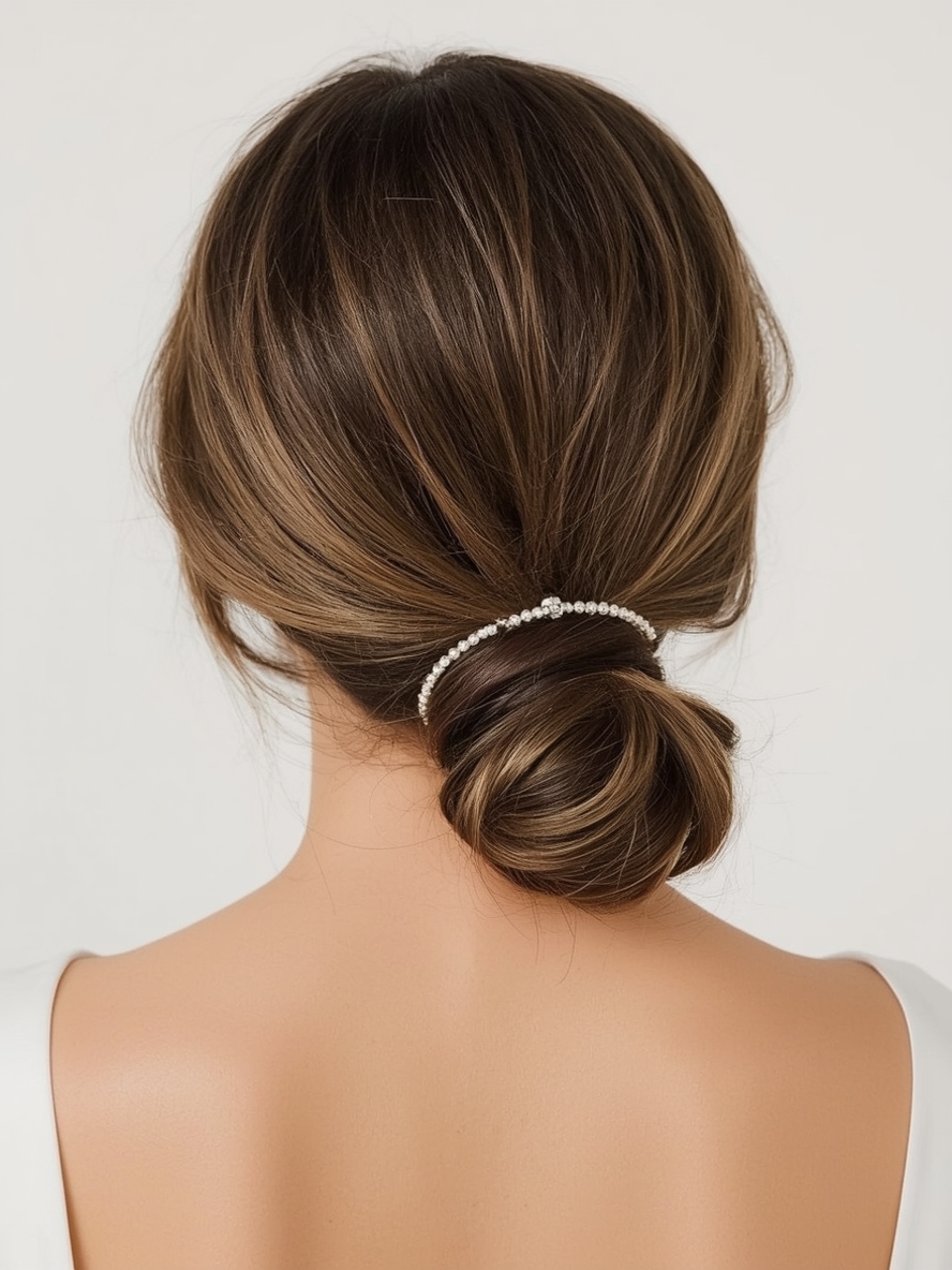 Bridesmaids Hairstyles: Sleek Low Ponytail