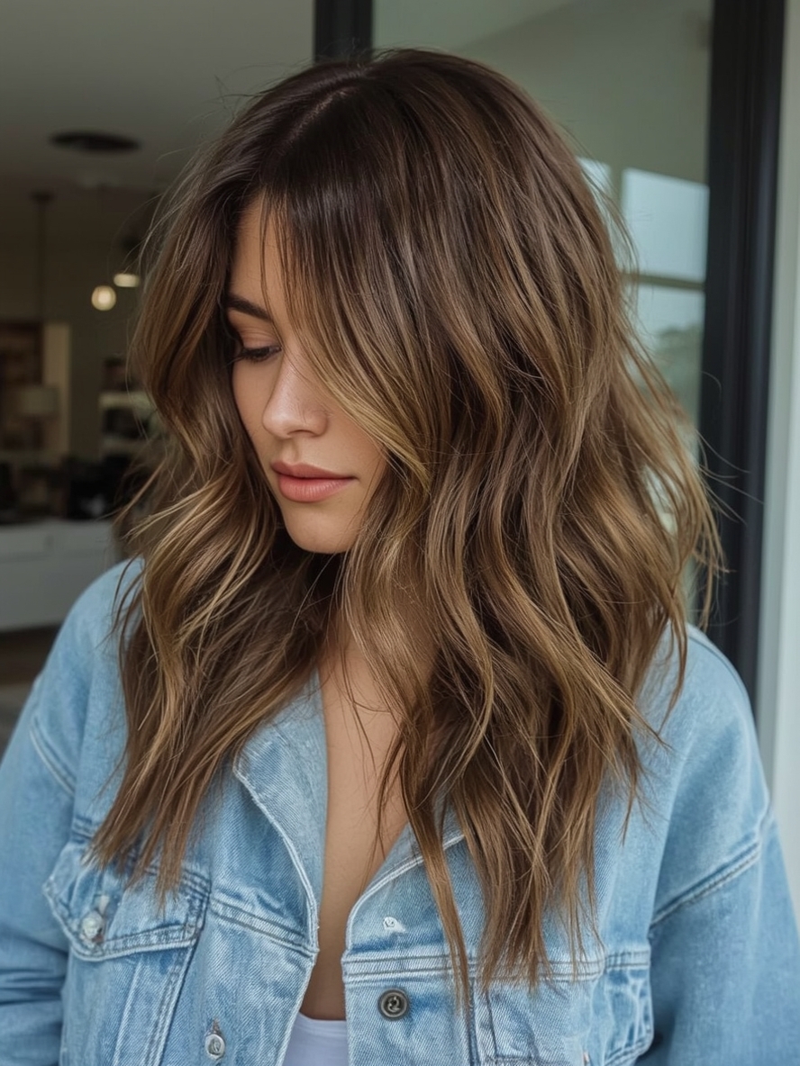 Brunette Summer Hair 2025: Dimensional Brunette Ribbons