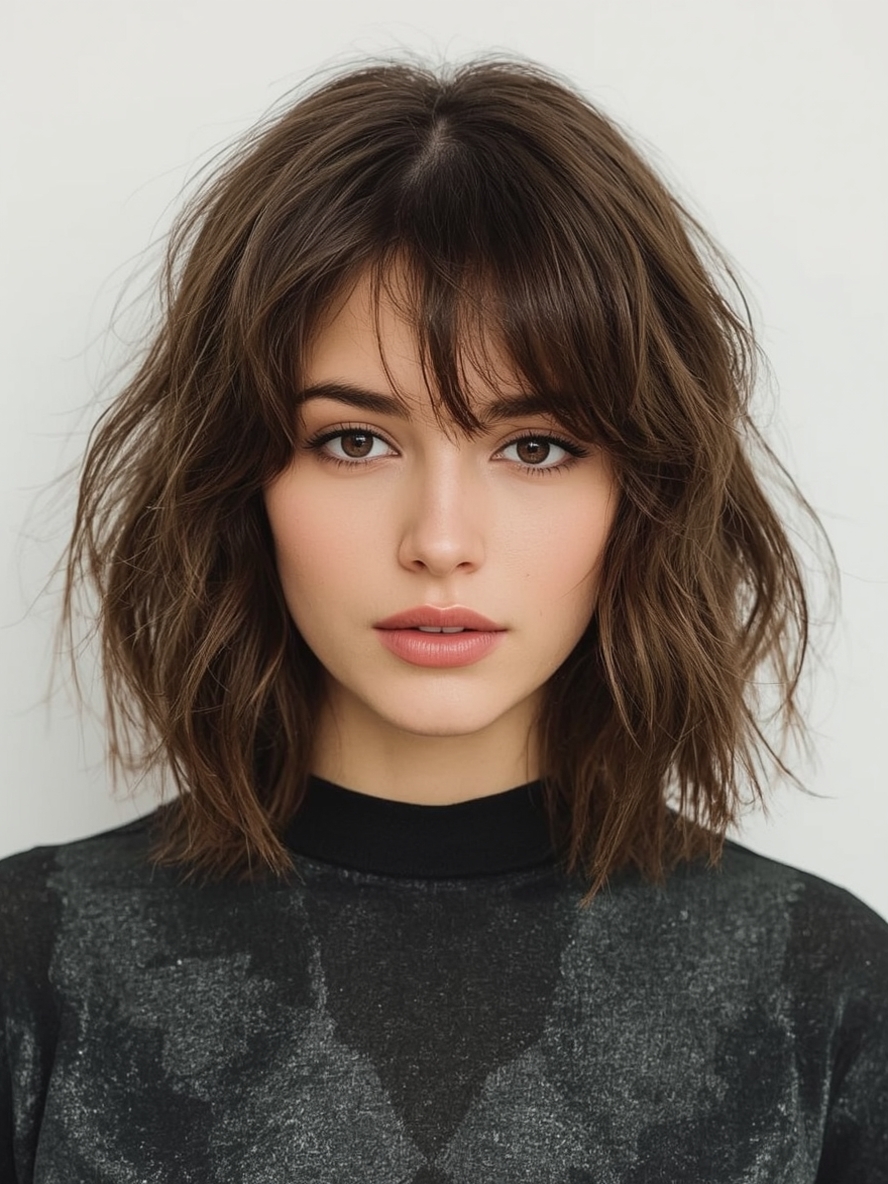 Shoulder Length Balayage Highlights For Thin Fine Hair