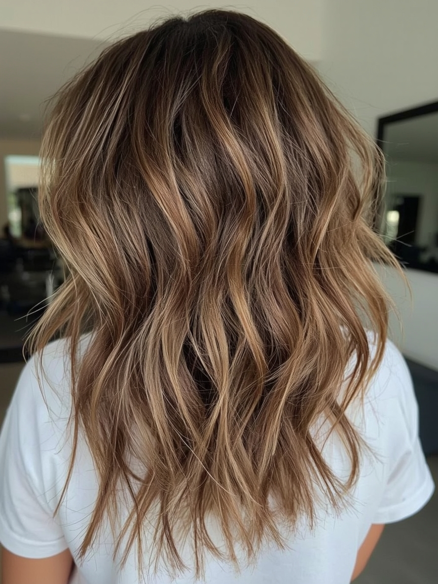 Brunette Summer Hair 2025: Glossy Chocolate Waves
