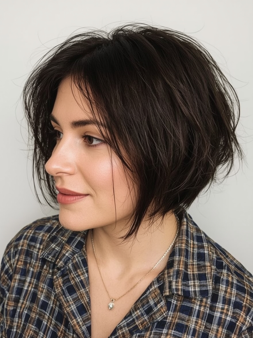 Hairstyle For Thin Fine Hair Over 50: Long Pixie Cut