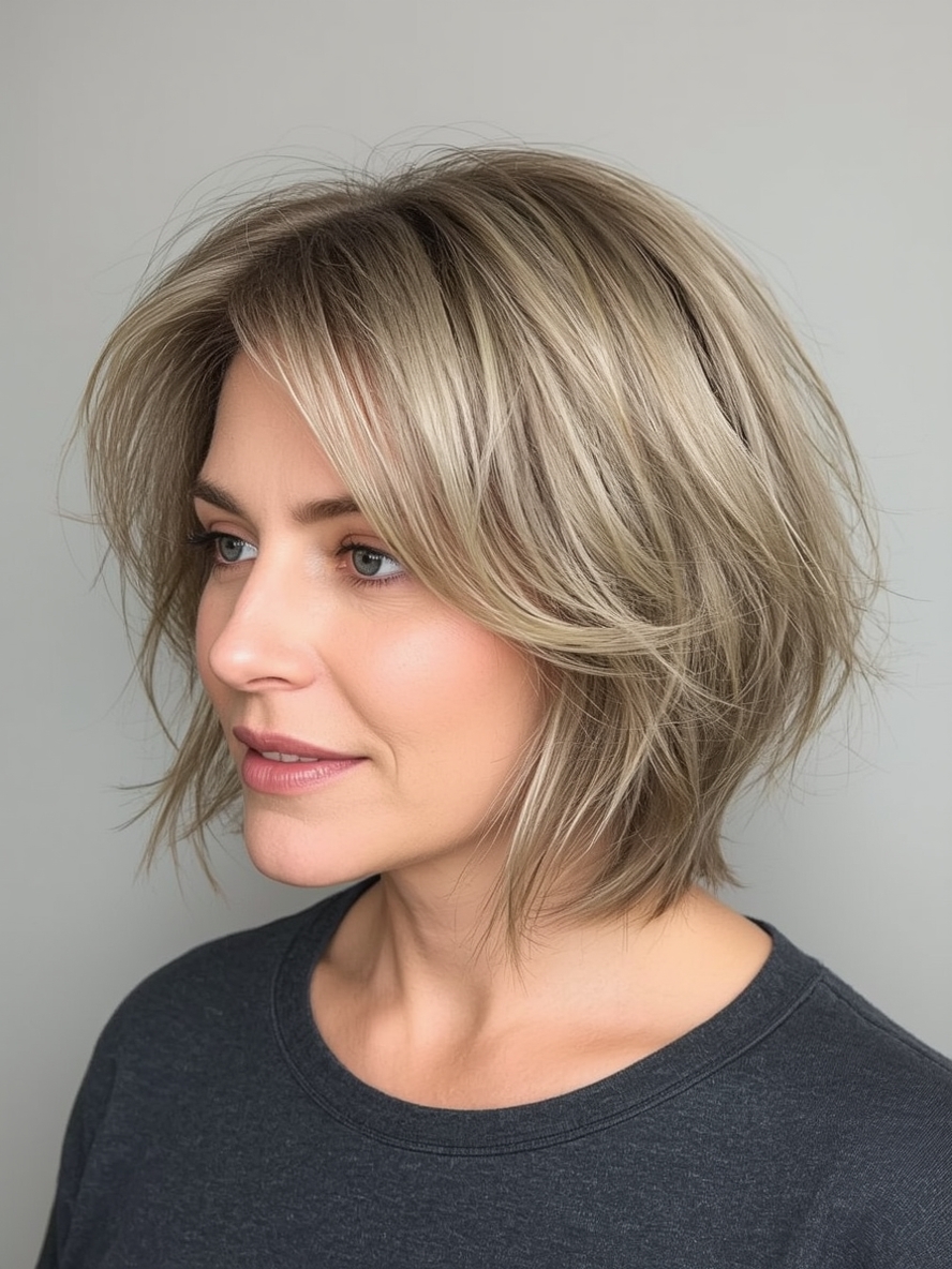 Hairstyle For Thin Fine Hair Over 50: Buzzed Pixie