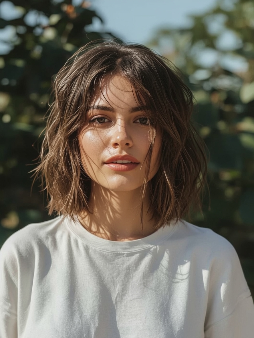 Funky Short Hair: The Feathered Layers