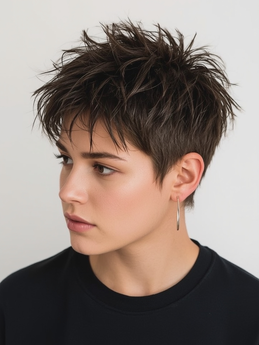 Funky Short Hair: The Geometric Cut