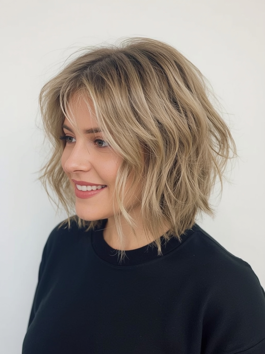 Hairstyles For Thin Fine Hair Over 60: Shoulder-Length with Soft Waves