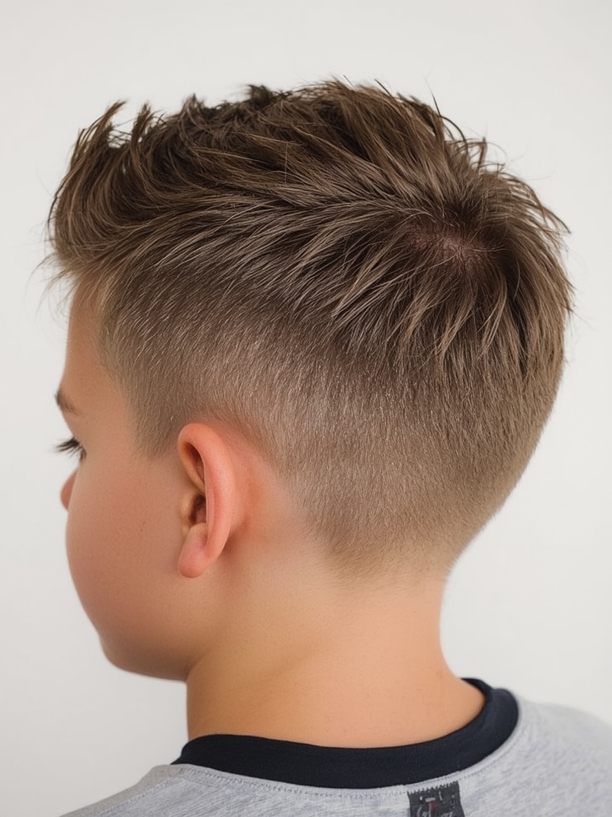 Pompadour Boys Summer Haircut