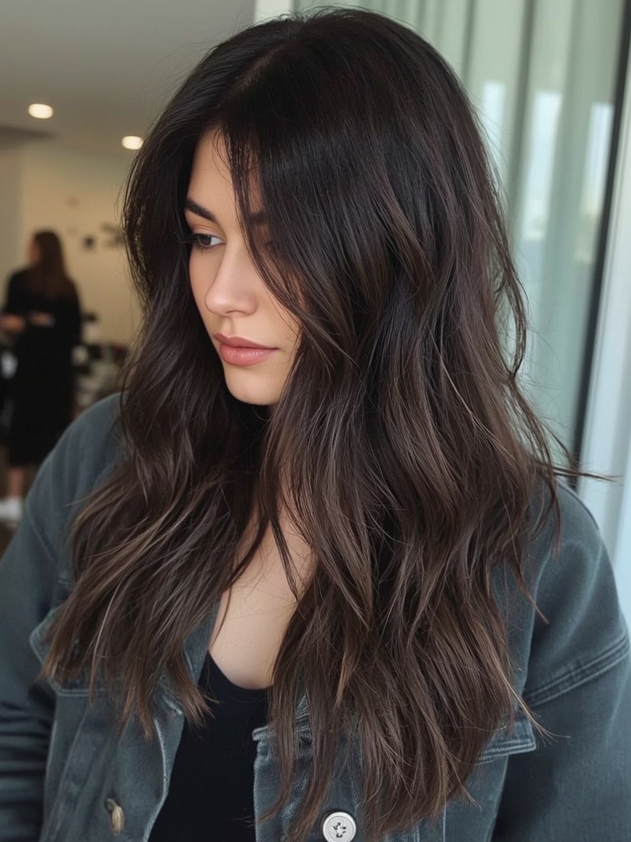 Brunette Summer Hair 2025: Chocolate Cherry Swirl