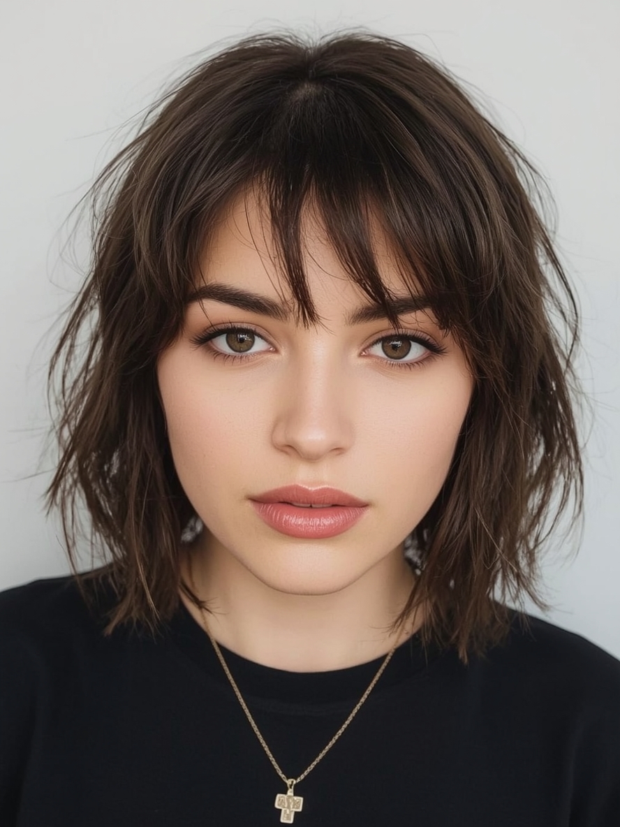 Shoulder Length Bangs For Thin Fine Hair