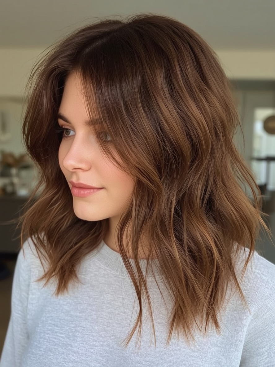 Sleek and Straight Chocolate Copper Strands