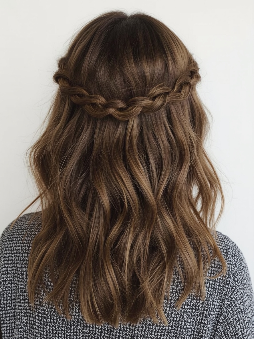 Shoulder Length Hair Thin Fine with Root Lift