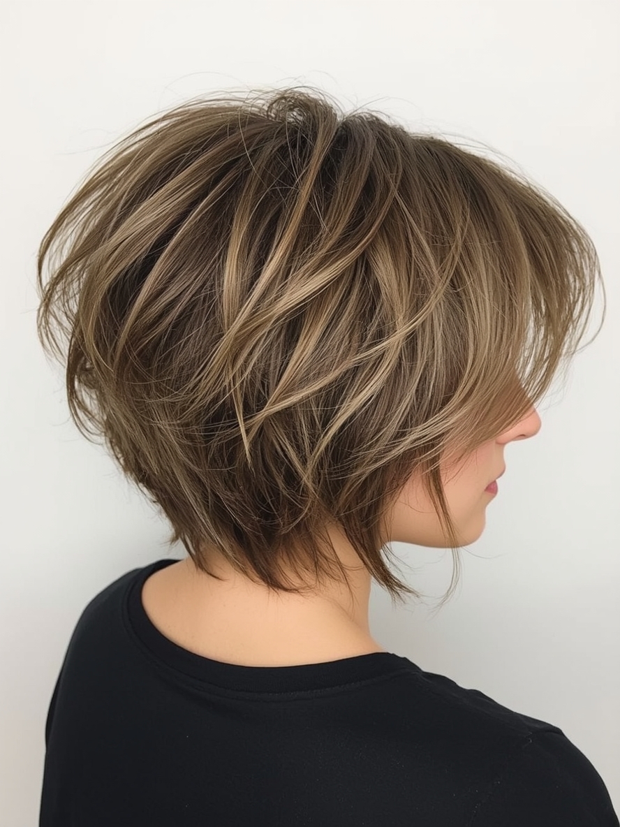 Hairstyles For Thin Fine Hair Over 60: Asymmetrical Bob