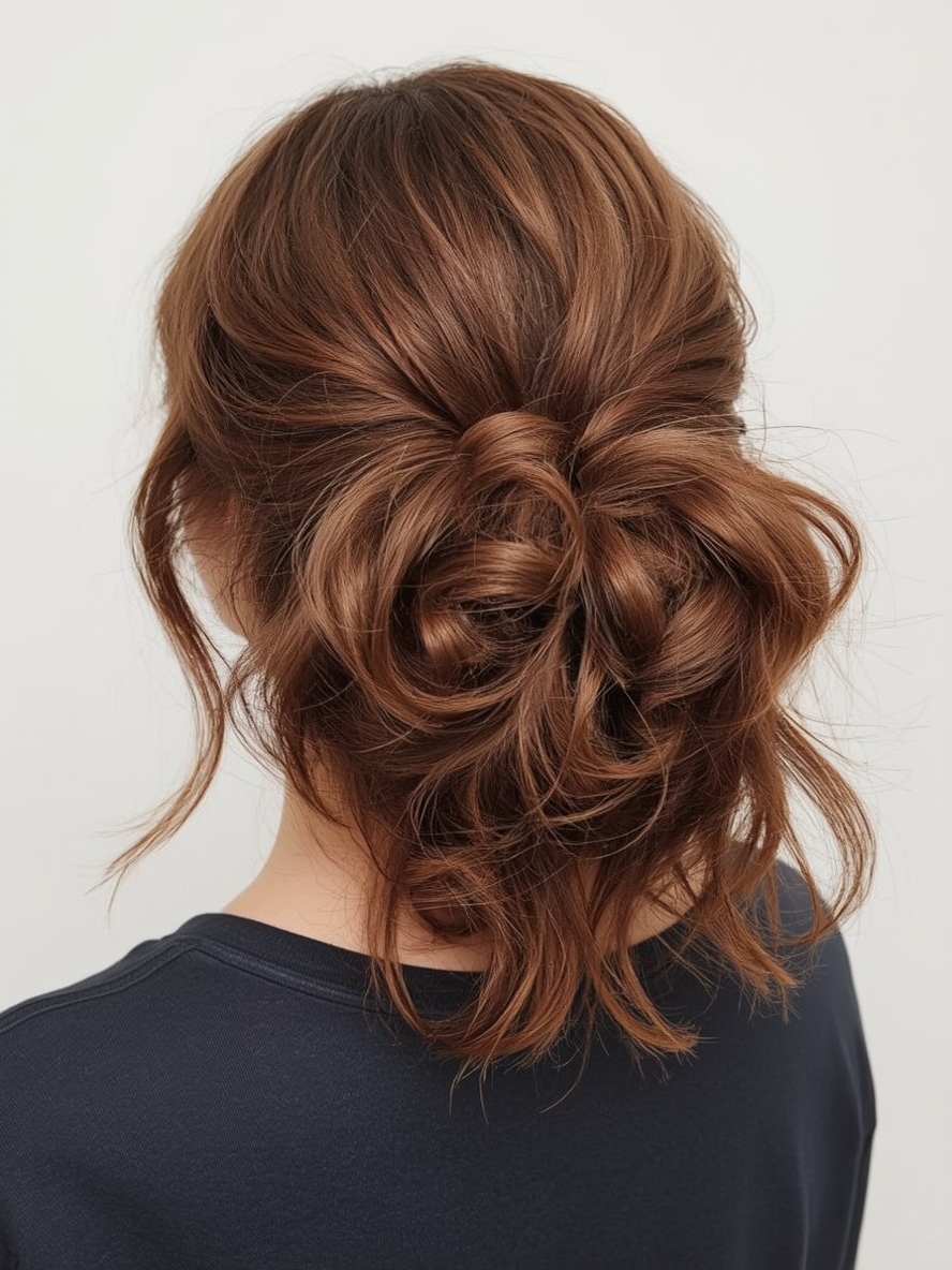 Chocolate Copper Hair with Face-Framing Layers