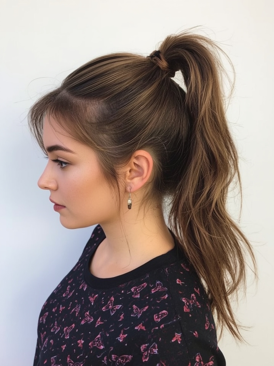 Butterfly Haircut for Long Hair and Round Face with Soft Layers