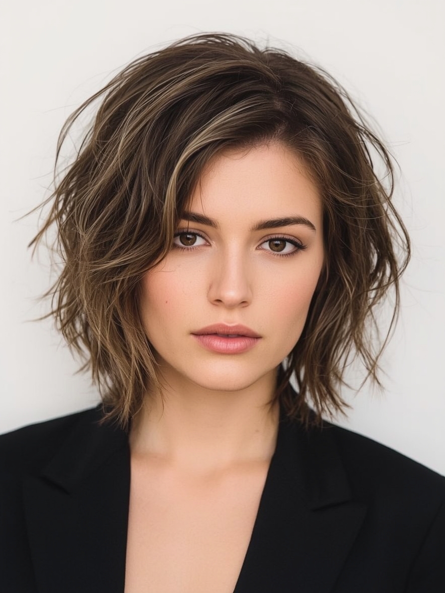 Bob For Thin Hair Older Women: The Texturized Layered Bob