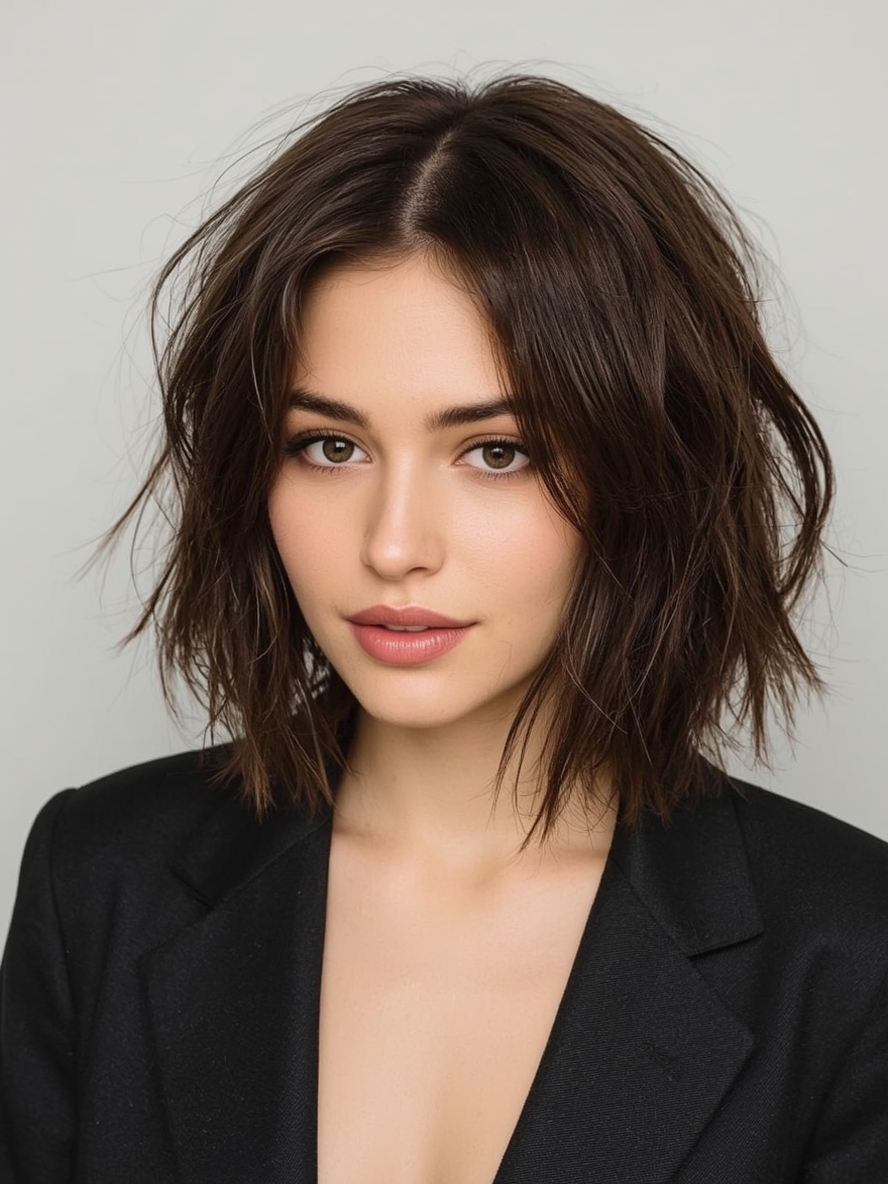 Grad Hairstyles: Voluminous Curls with Side Part