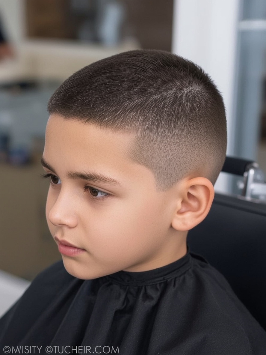 Layered Curls Boys Summer Haircut