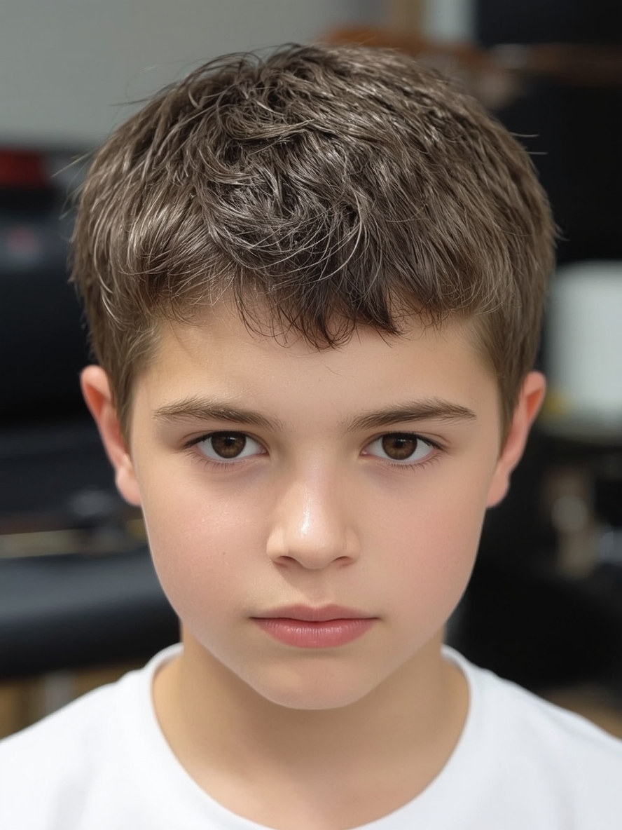 Temple Fade Boys Summer Haircut