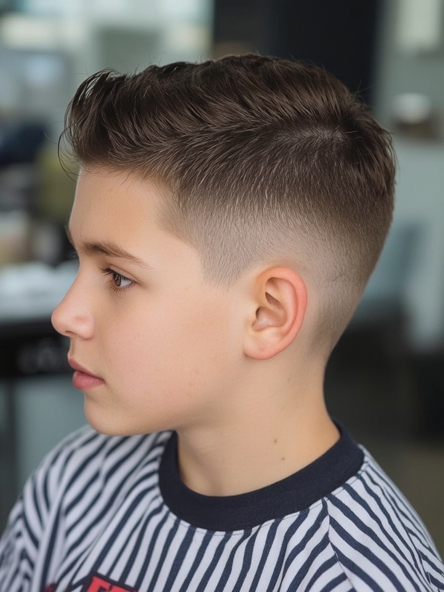 Crew Cut Boys Summer Haircut