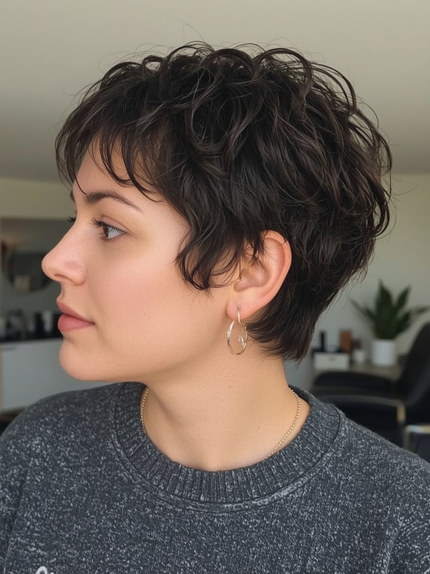 Funky Short Hair: The Messy Fringe