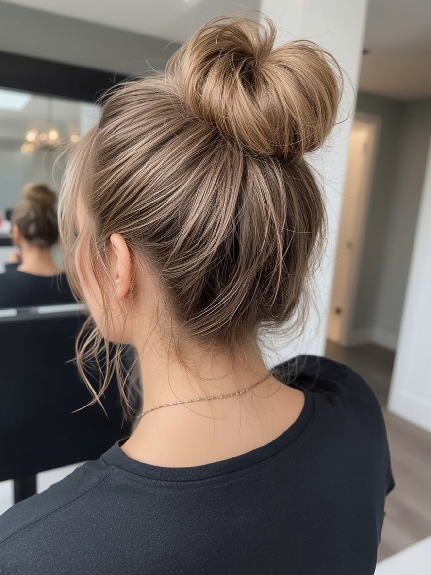 Grad Hairstyles: Low Chignon