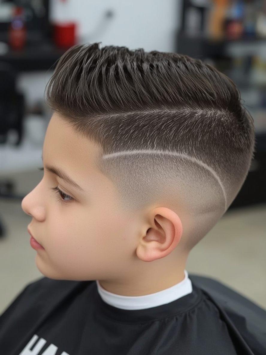 Textured Quiff Boys Summer Haircut