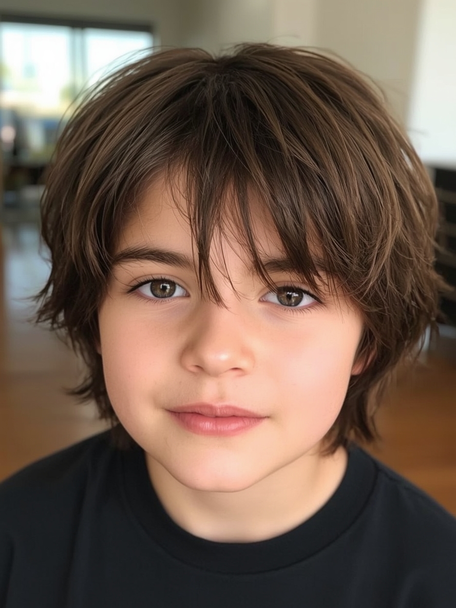 Shaggy Boys Summer Haircut